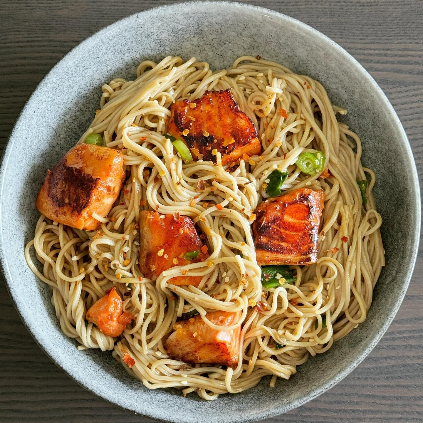 Teriyaki Salmon with Sesame Soba Noodles