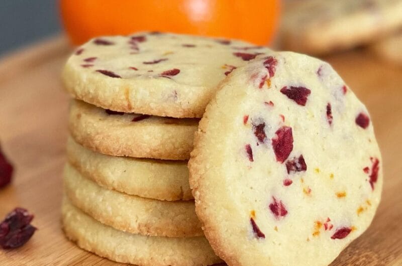 Cranberry Orange Terrazzo Cookies