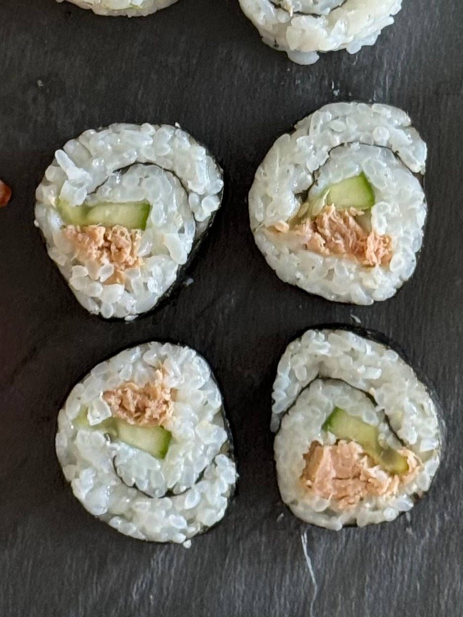 Tuna & Cucumber Maki Sushi Rolls