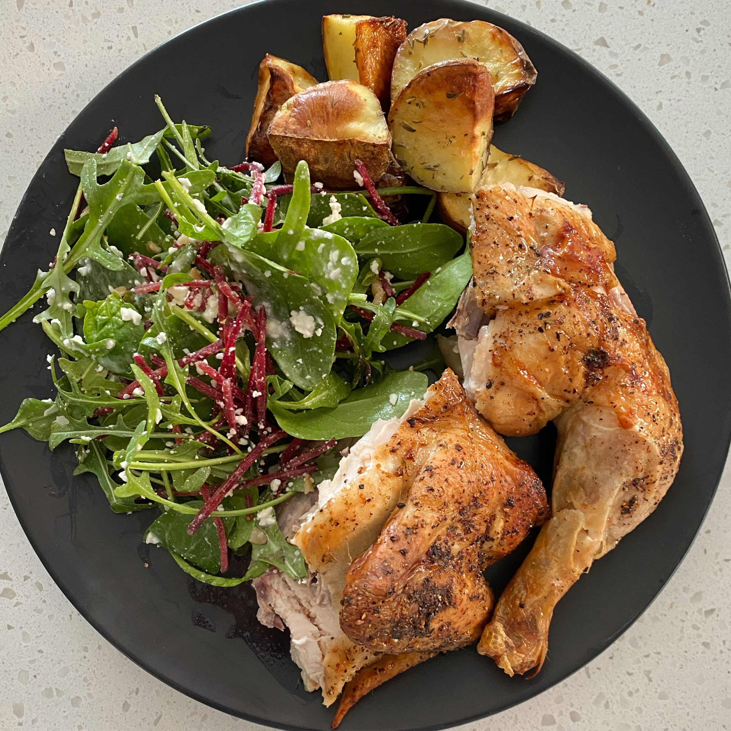 Roast Chicken with Crispy Potatoes