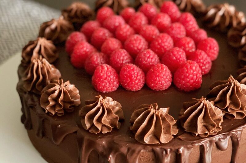 Chocolate Raspberry Layer Cake