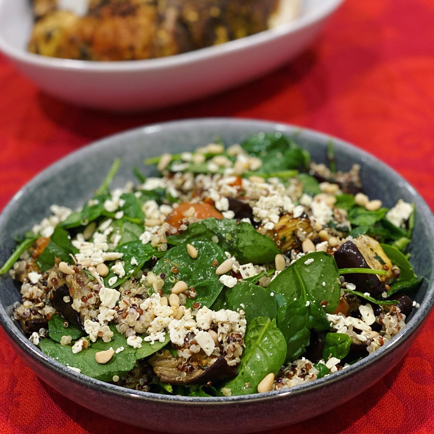 Roasted Eggplant & Quinoa Salad