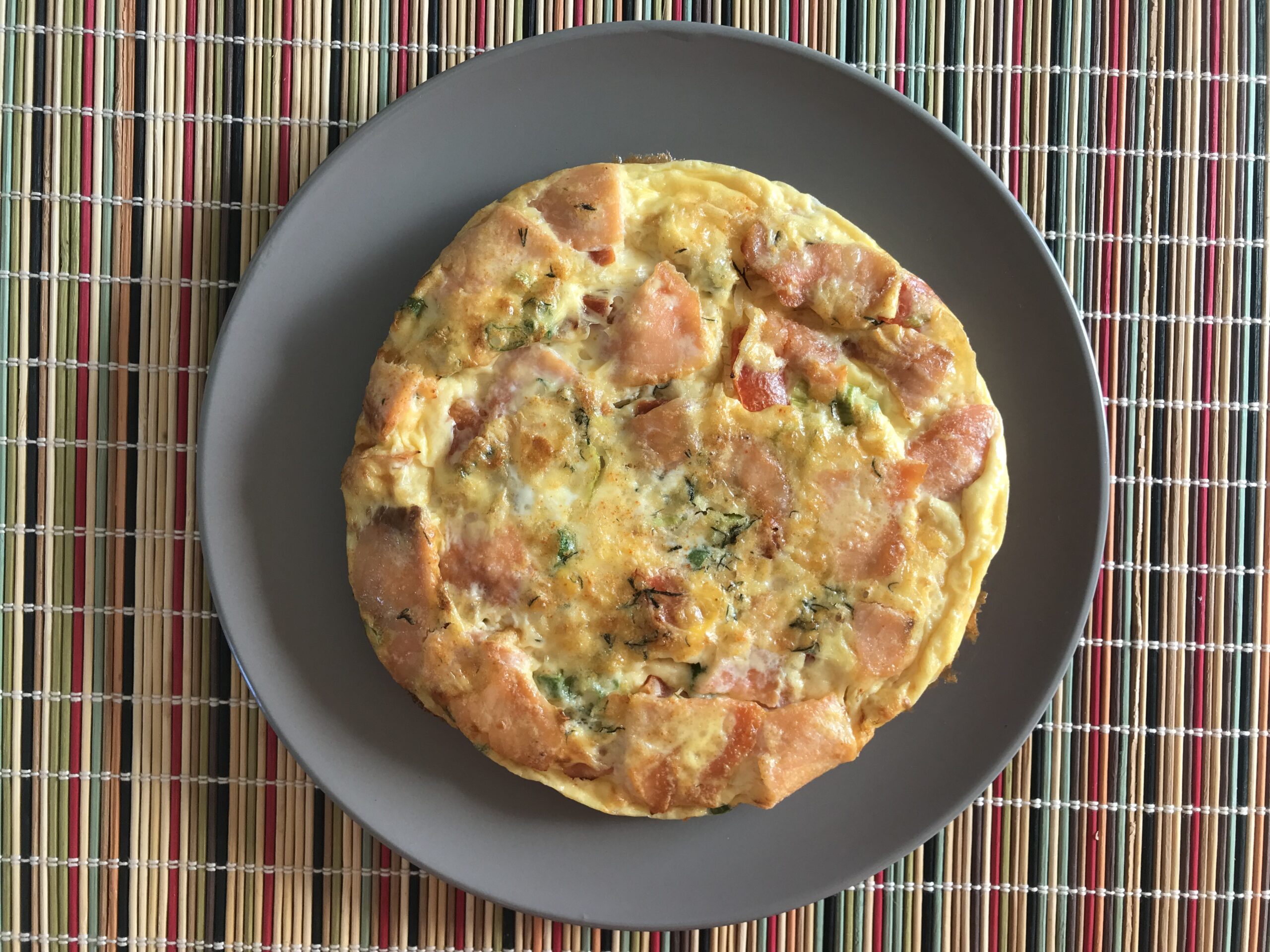 Smoked Salmon & Veg Frittata