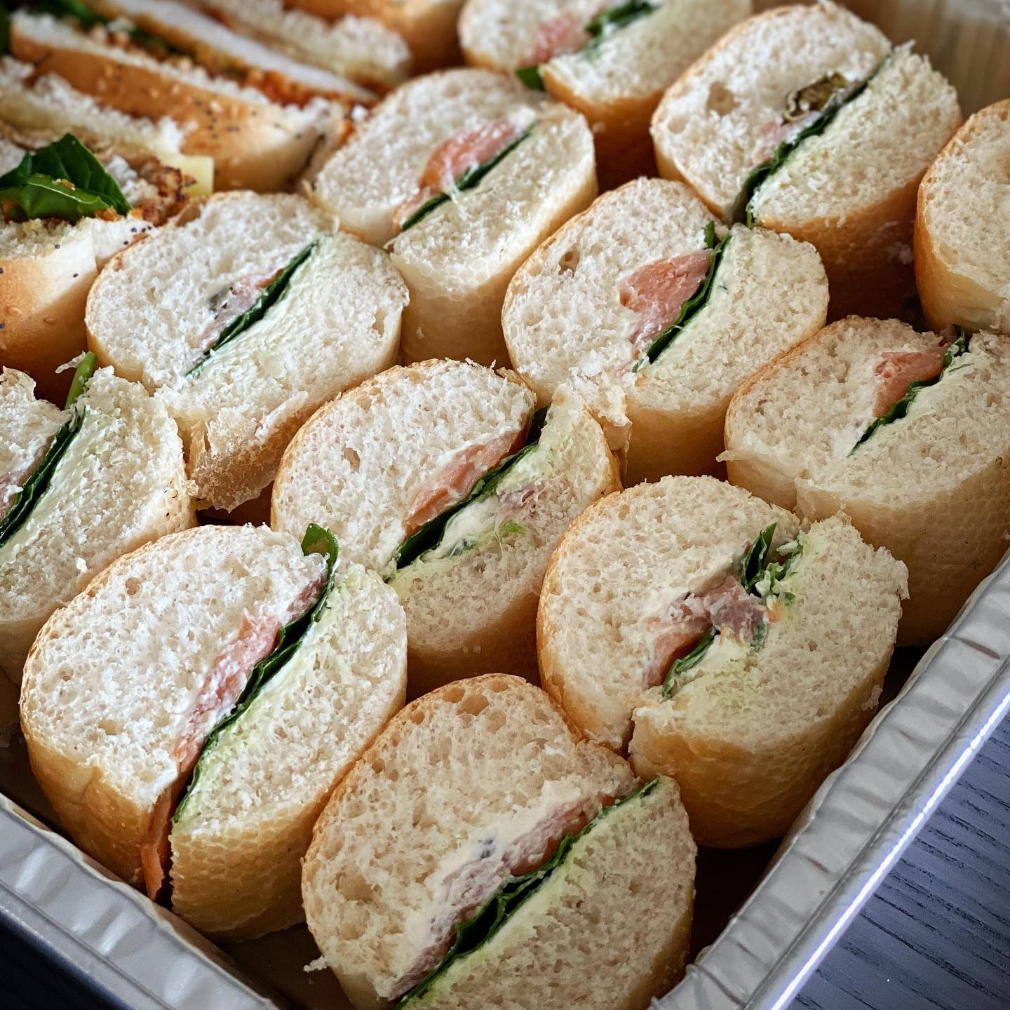 Smoked Salmon Sandwich Rolls