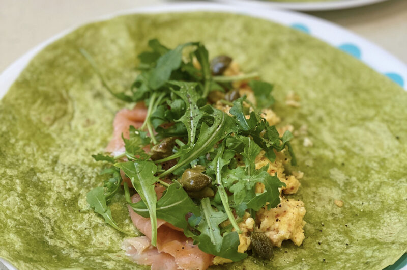 Smoked Salmon Breakfast Wrap