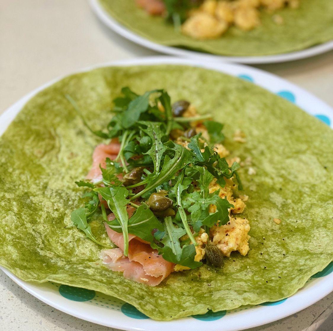 Smoked Salmon Breakfast Wrap