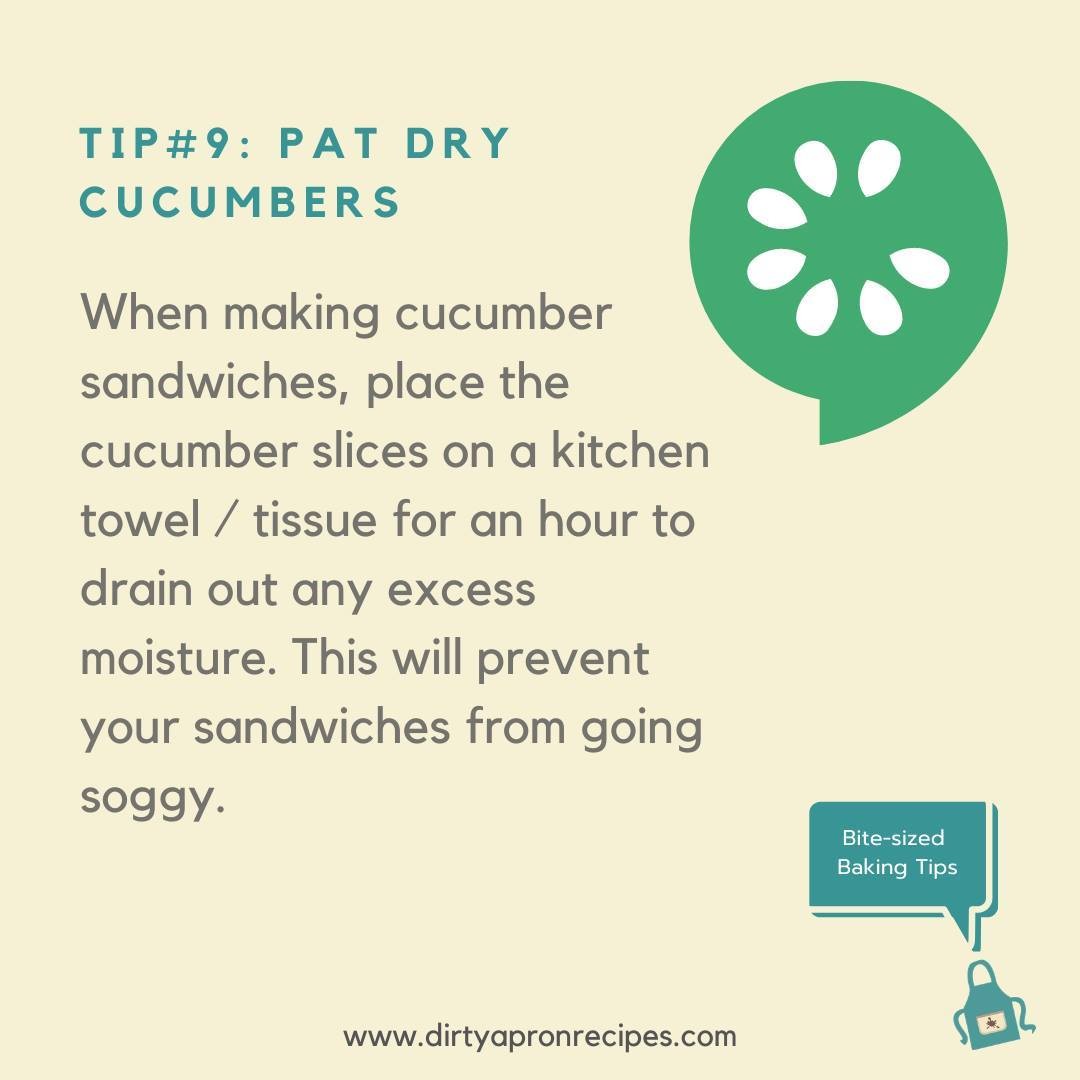 Cucumbers for sandwiches