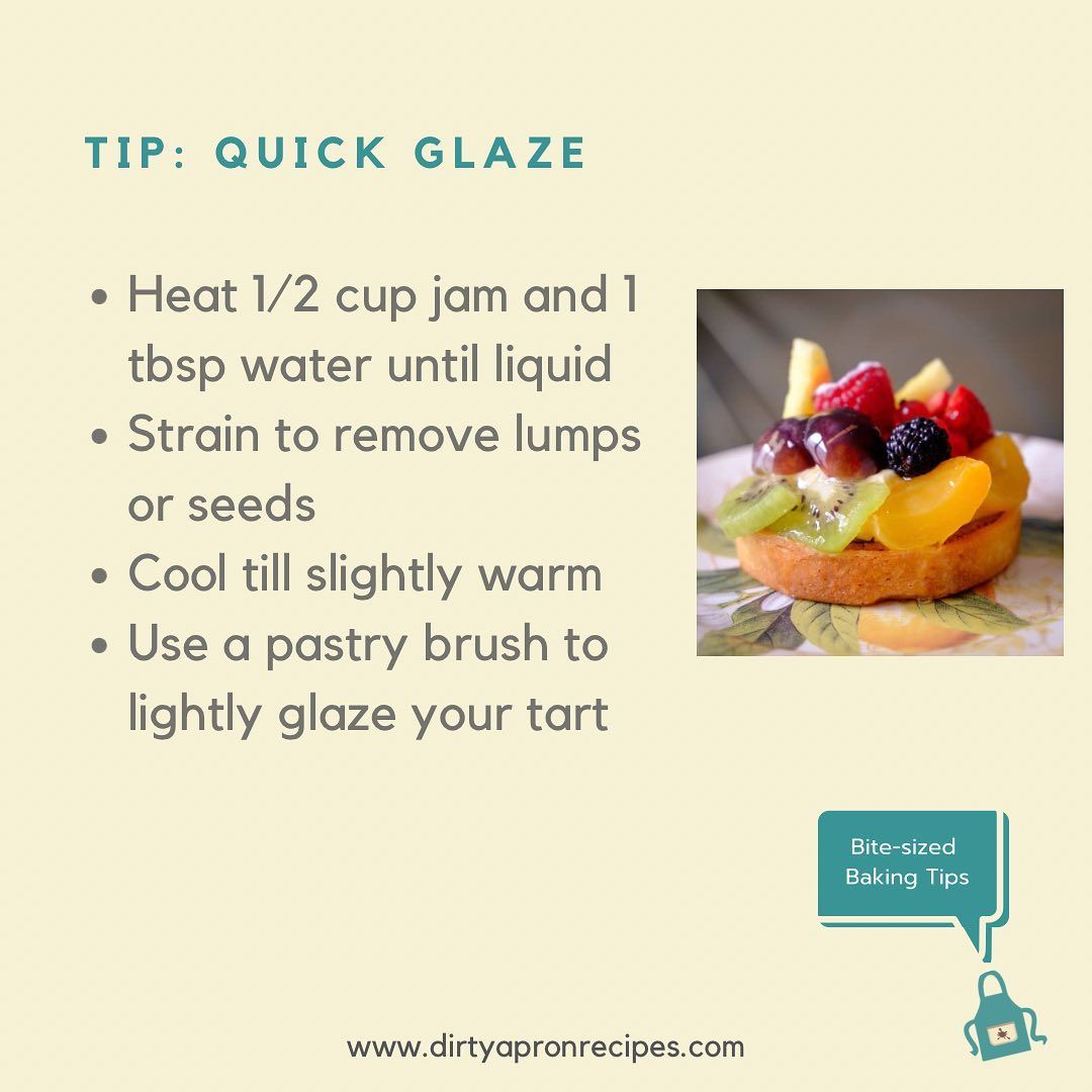 Quick Glaze for Tarts