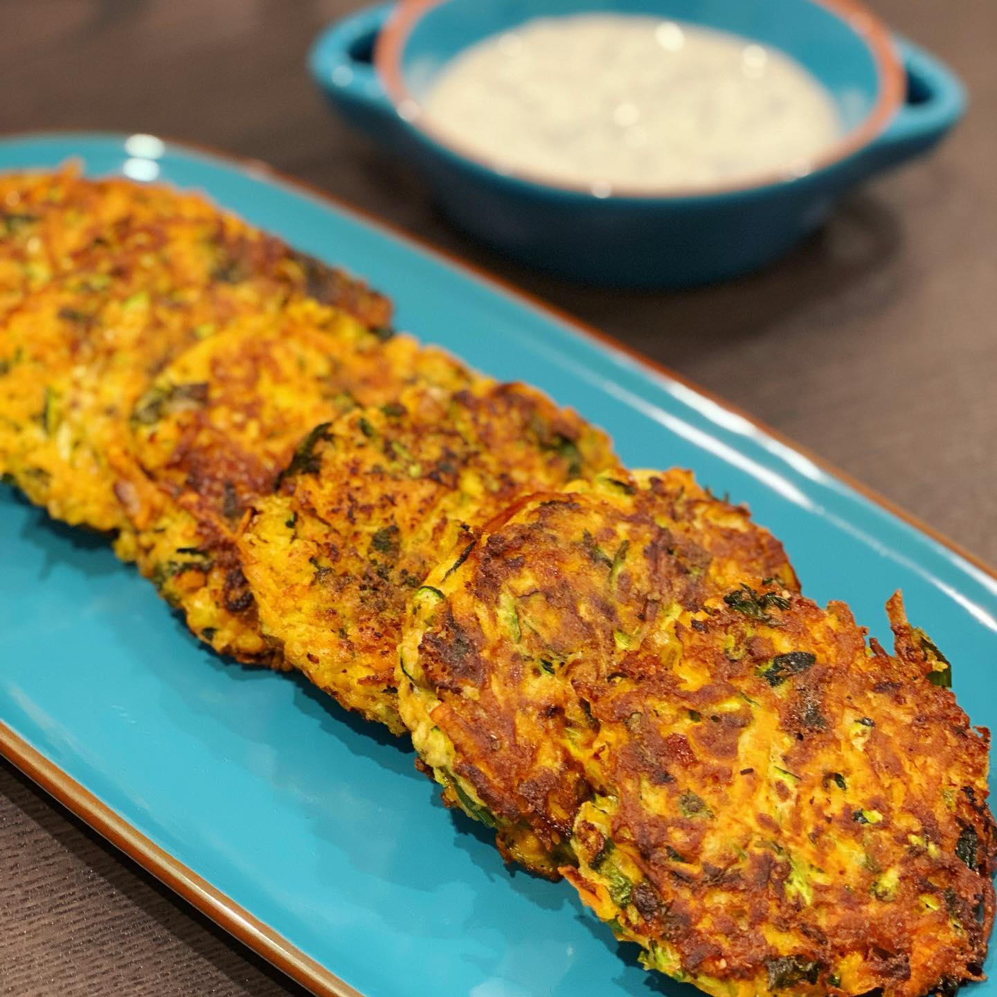 Sweet potato and zucchini fritters
