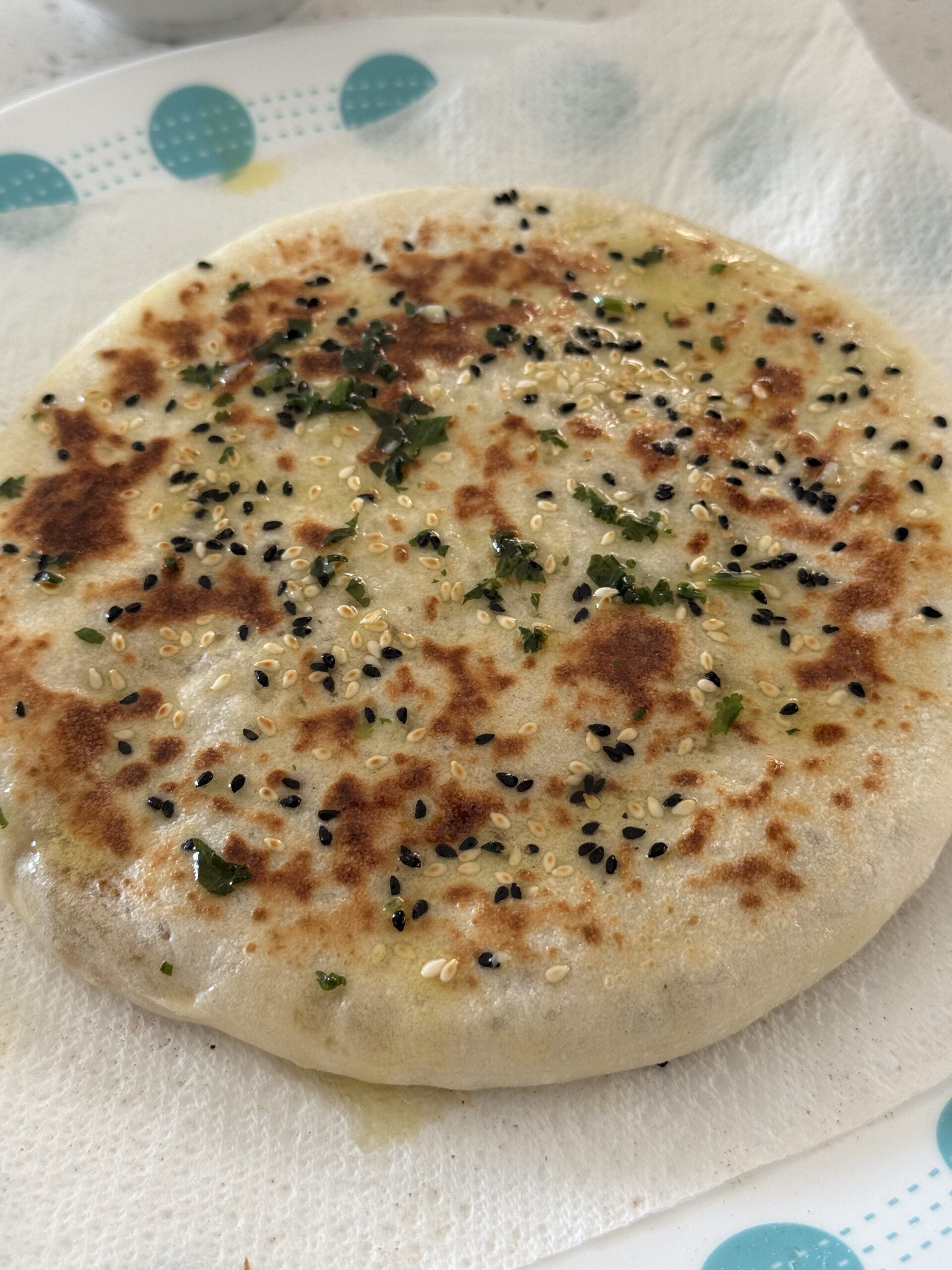 Cheesy Homemade Qeema naan